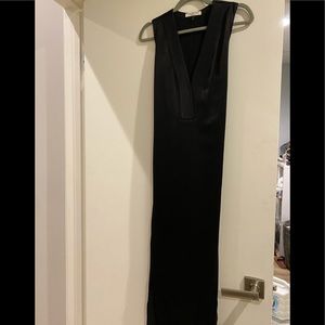 Black Satin cocktail/formal gown
